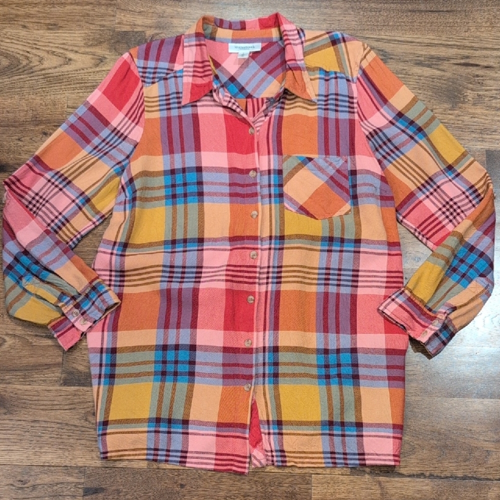 Women's Motherhood Maternity button up shirt size L